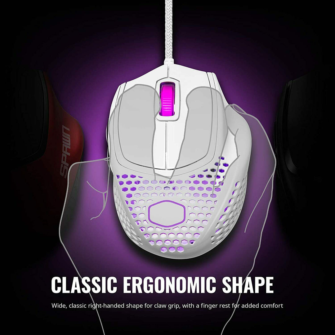 Cooler Master MM720 White Glossy Lightweight Gaming Mouse