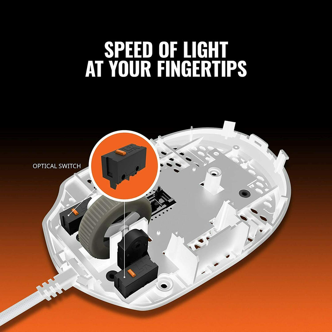 Cooler Master MM720 White Glossy Lightweight Gaming Mouse