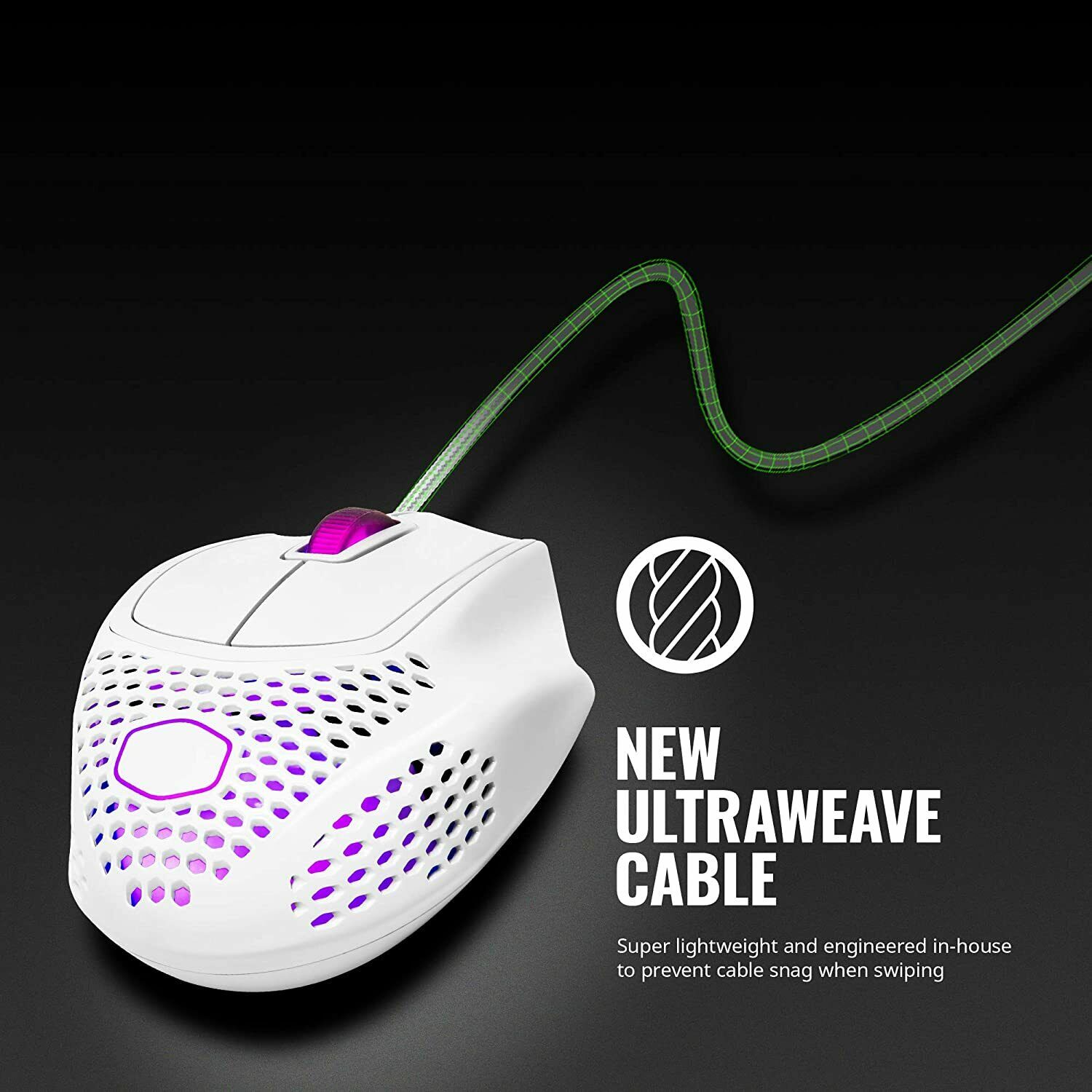 Cooler Master MM720 ホワイト Cooler Master MM720 White Matte Mouse GAMING-GRADE OPTICAL