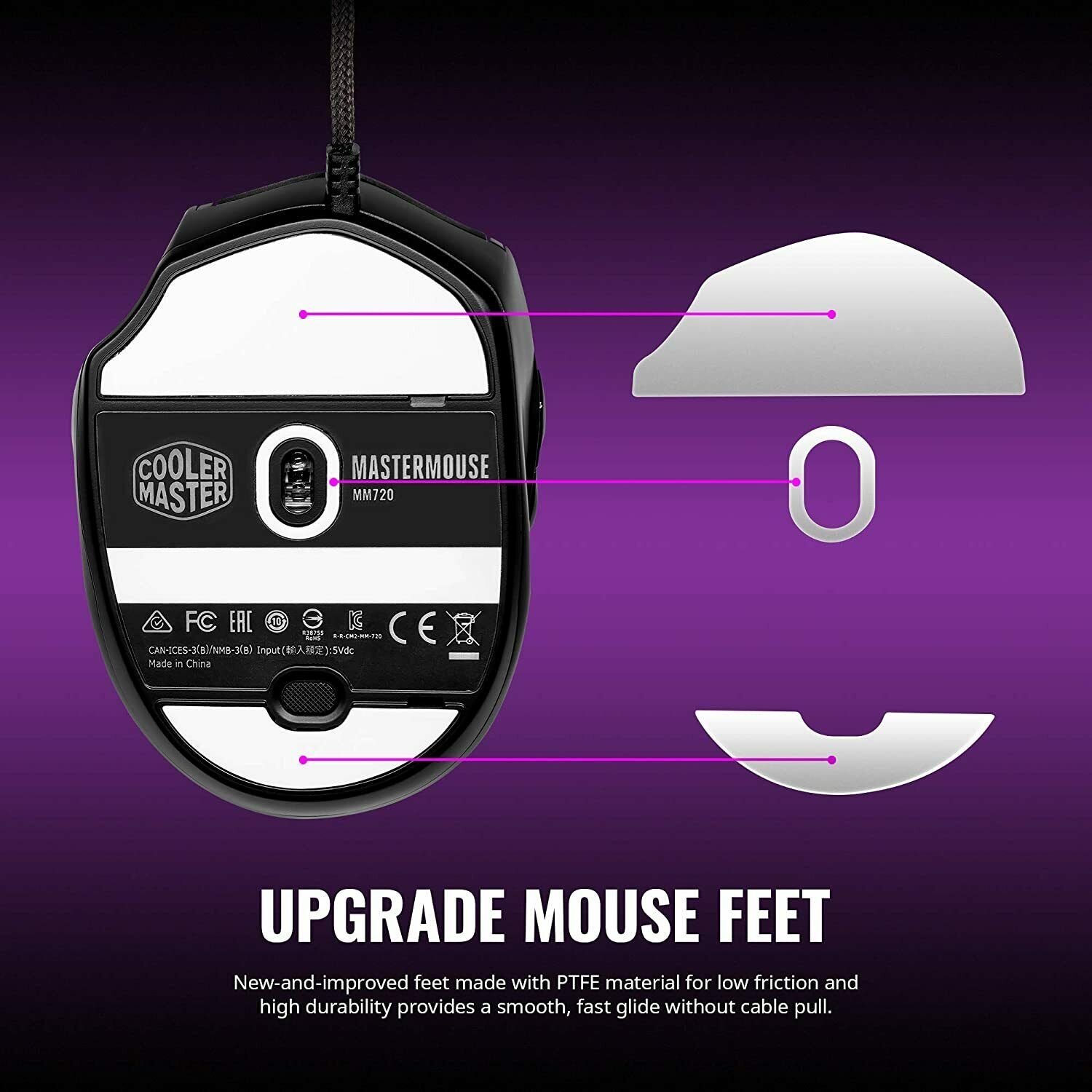 Cooler Master MM720 Black Matte Lightweight Gaming Mouse